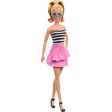 Mattel Lalka Barbie Fashionistas top w biało-czarne paski