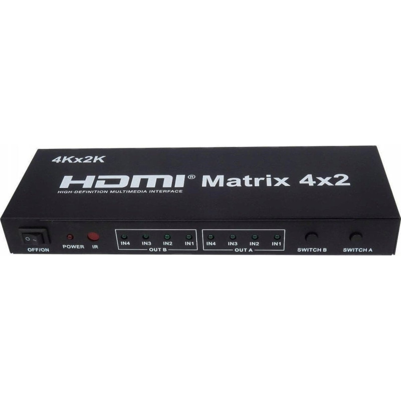 Premiumcord Kabel PremiumCord PremiumCord HDMI matrix switch 4:2,s audiem, rozlišení 4Kx2K