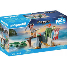 Playmobil 71473 Pirates Starter Pack Pirat mit Alligator