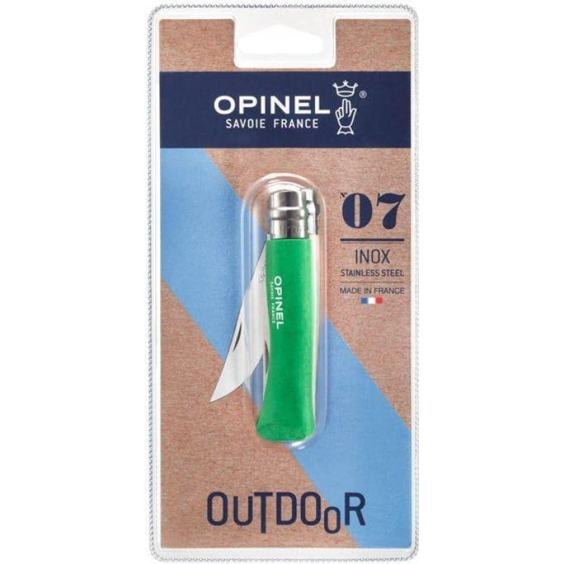 Opinel Opinel pocket knife No. 07 Beech Wood, Green Meadow