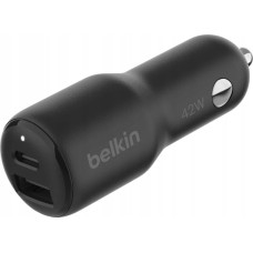 Belkin Ładowarka Belkin Belkin BOOST Charge 42W Dual Car Charger PD/PPS Tech. CCB005btBK