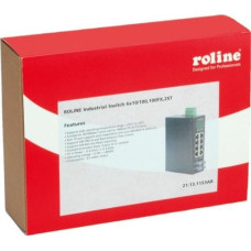 Roline Switch Roline Przełącznik przemysłowy ROLINE, 6x RJ-45, 2x ST, niezarządzalny