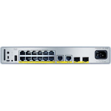 Cisco Switch Cisco Cisco Catalyst 9200CX - Network Advantage - Switch - kompakt - L3 - managed - 12 x 10/100/1000 (PoE+) + 2 x 1000Base-T + 2 x 10 Gigabit SFP+ (Uplink) - an Rack montierbar - PoE+ (240 W)