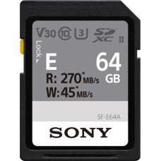 Sony Karta Sony Sony SDXC E series 64GB UHS-II Class 10 U3 V30