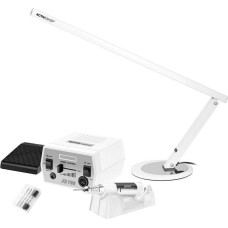 Activeshop FREZARKA ACTIV POWER JD700 WHITE + LAMPKA NA BIURKO SLIM 20W BIAŁA