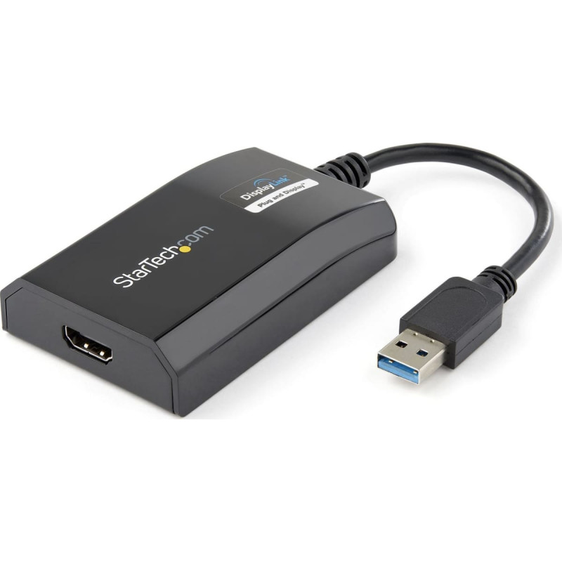 Startech Adapter USB StarTech StarTech USB32HDPRO zewnętrzna karta graficzna usb 1920 x 1200 px Czarny