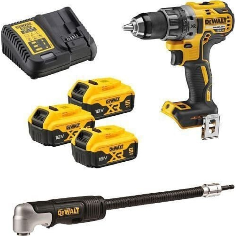 Dewalt Wiertarko-wkrętarka Dewalt WIERTARKO-WKRĘTARKA AKUMULATOROWA BL 18V 3*5.0AH + ACC