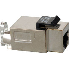 Solarix STP CAT5e RJ45 Keystone czarny samogwintująca SXKJ-5E-STP-BK-SA