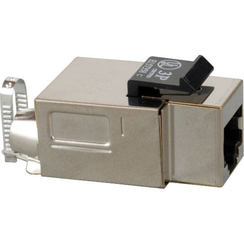 Solarix STP CAT5e RJ45 Keystone czarny samogwintująca SXKJ-5E-STP-BK-SA