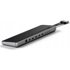 Satechi Stacja/replikator Satechi Satechi Dual Dock Stand - stacja dokująca do MacBook z podwójnym USB-C (USB-C PD 75W, 2x USB-C 5Gbps i 10 Gbps, 2x HDMI 2.0, 1x DisplayPort 1.4, 2x USB-A 5Gbps i 10 Gbps, Gigabit Ethernet, 1x M.2 SATA/NVMe SSD Port) (spac