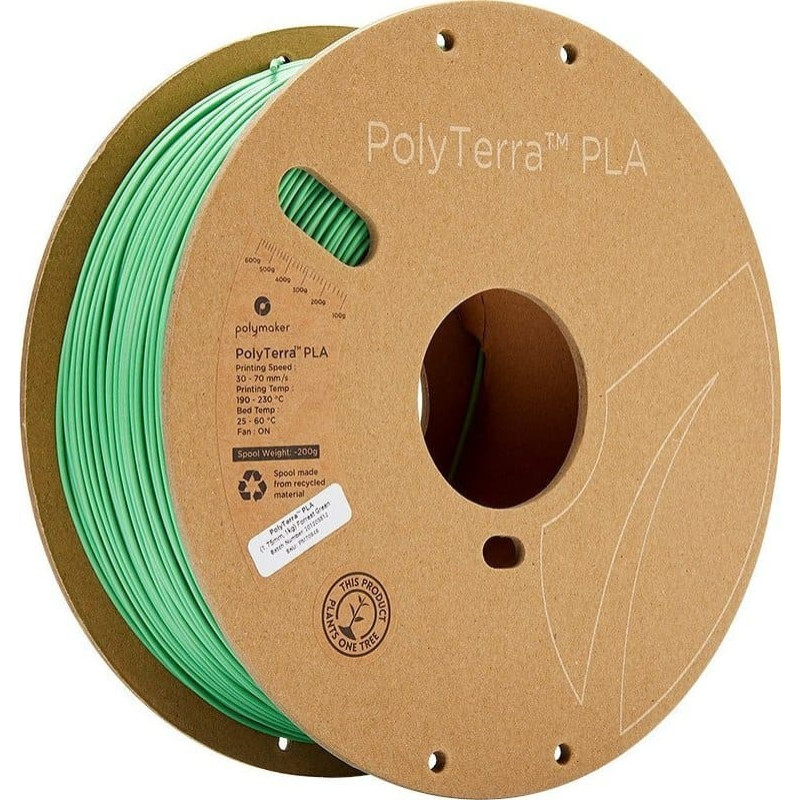 Poly Filament Polymaker PolyTerra PLA 1,75mm 1kg - Forest Green}