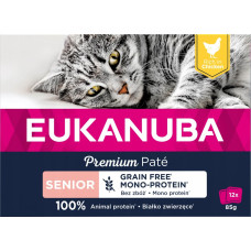 Eukanuba Eukanuba Euk Cat Senior Chicken Pate Mono 12x85g