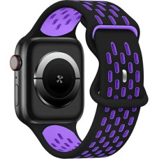 Beline Beline pasek Apple Watch New Sport Silicone 42/44/45/49mm czarno-fioletowy  black/purple box