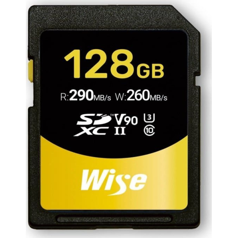 Wise Karta Wise Wise SDXC UHS-II V90       128GB R:290MBs / W:260MBs   WI-SD-N128