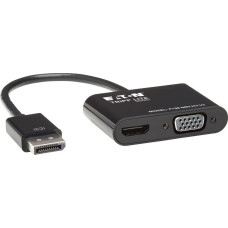 Eaton Adapter AV Eaton Eaton Tripp Lite Series DisplayPort to HDMI VGA Adapter Converter 4K x 2K @ 24/30Hz DP to HDMI VGA DPort 1.2 - Videokonverter - DisplayPort - HDMI, VGA - Schwarz