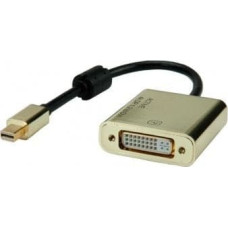 Roline Adapter USB Roline ROLINE Kabel Adapter GOLD, MiniDP-DVI, M/F, v1.2