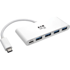 Eaton HUB USB Eaton Eaton Tripp Lite series 4-Port USB 3.1 USB-C to USB-A Hub w/ USB-C Charging Port 5 Gbps - Hub - 4 x SuperSpeed USB 3.0 - Desktop