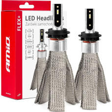 Amio Żarówki samochodowe led seria flex+ h7-1 12v 24v 6000k canbus amio-03661