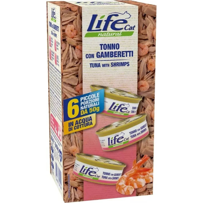 Life Pet Care Life Cat Karma Dla Kota Tuńczyk Krewetki 6x50g