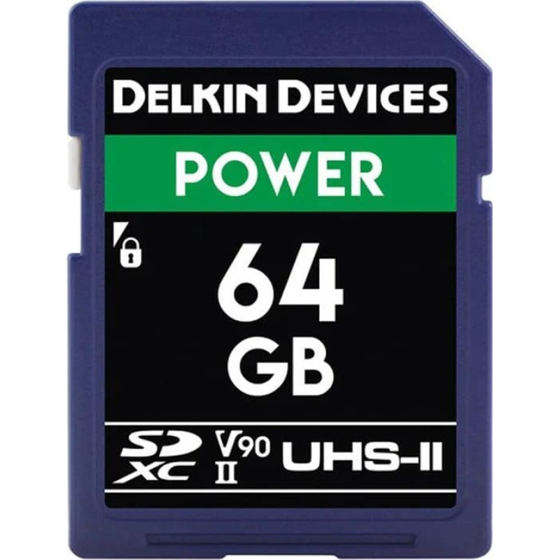 Delkin Karta Delkin Delkin SDXC Power 2000X UHS-II U3 (V90) R300/W250 64GB