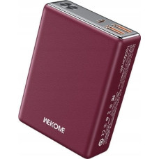 Wekome Powerbank Wekome Power bank 10000 mAh Super Fast Charging USB-C PD 20W + 2x USB-A QC3.0 22.5W Czerwony