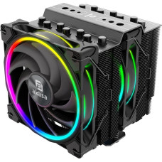 Akasa Chłodzenie CPU Akasa AKASA chladič CPU SOHO H7 Dual Tower RGB, 2x 120mm, LGA1700, AM5