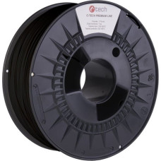 C-Tech C-TECH Tisková struna (filament) PREMIUM LINE, PLA, dopravní černá, RAL9017, 1,75mm, 1kg