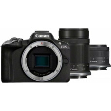 Canon Aparat cyfrowy Canon Canon EOS R50 + RF-S 18-45mm IS STM + RF-S 55-210mm IS STM Czarny