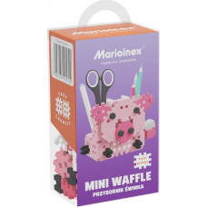 Marioinex Klocki konstrukcyjne Mini Waffle - Przybornik świnka 70 elementów