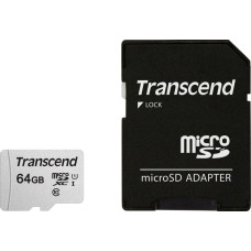 Transcend Karta Transcend 300S MicroSDXC 64 GB Class 10 UHS-I/U1  (TS64GUSD300S-A)