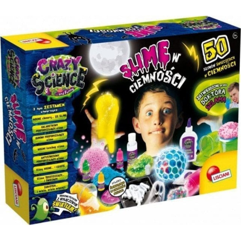 Lisciani Crazy Science - Slime w ciemności