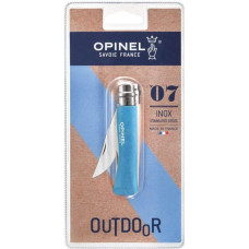 Opinel Opinel pocket knife No. 07 Beech wood, cyan