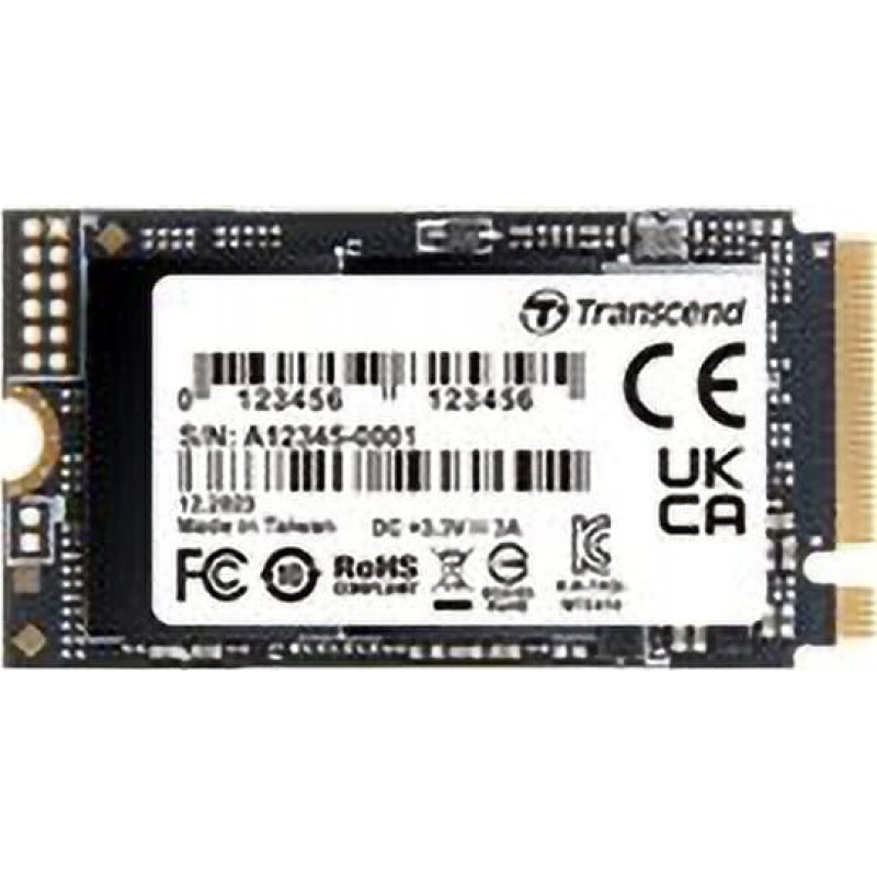 Transcend Dysk SSD Transcend TRANSCEND 2TB M.2 2242 PCIe Gen4x4 NVMe 3D TLC DRAM-less