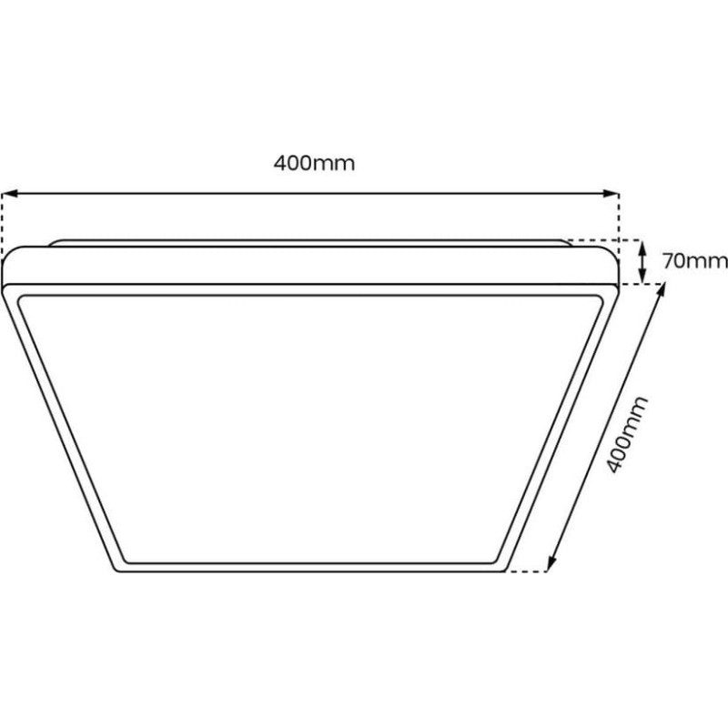 Eko-Light Lampa sufitowa Eko-Light Milagro Quadro ML7928 plafon lampa sufitowa 1x38W LED 3000-6000K biały