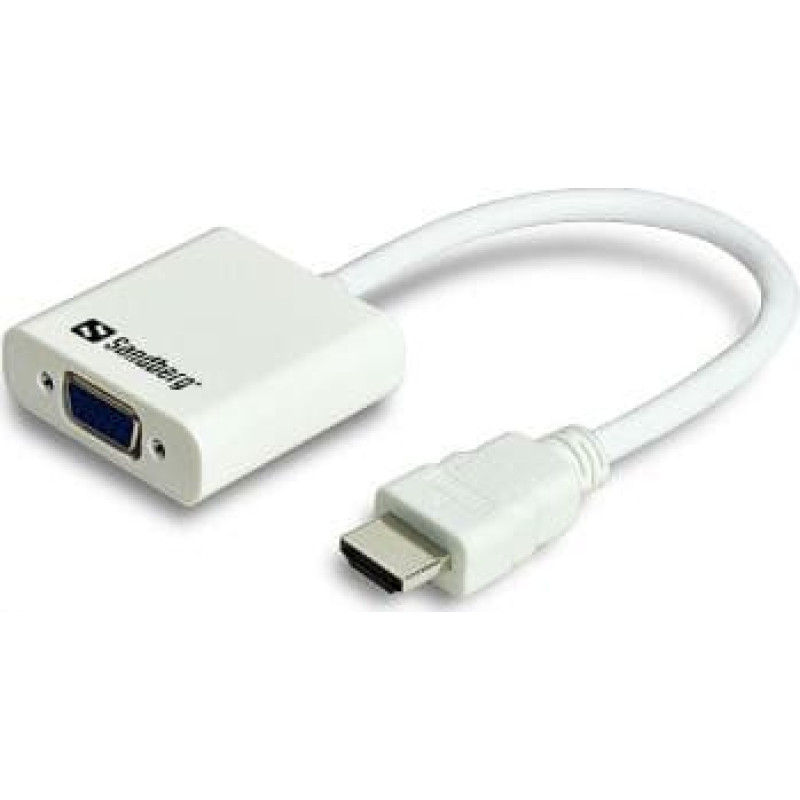 Sandberg Adapter AV Sandberg HDMI - D-Sub (VGA) biały (50869)