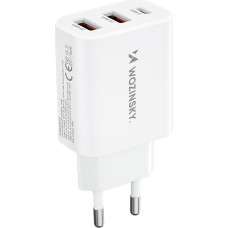 Wozinsky Ładowarka Wozinsky Ładowarka sieciowa Wozinsky CWCUCW 30W USB-C / 2 x USB-A - biała