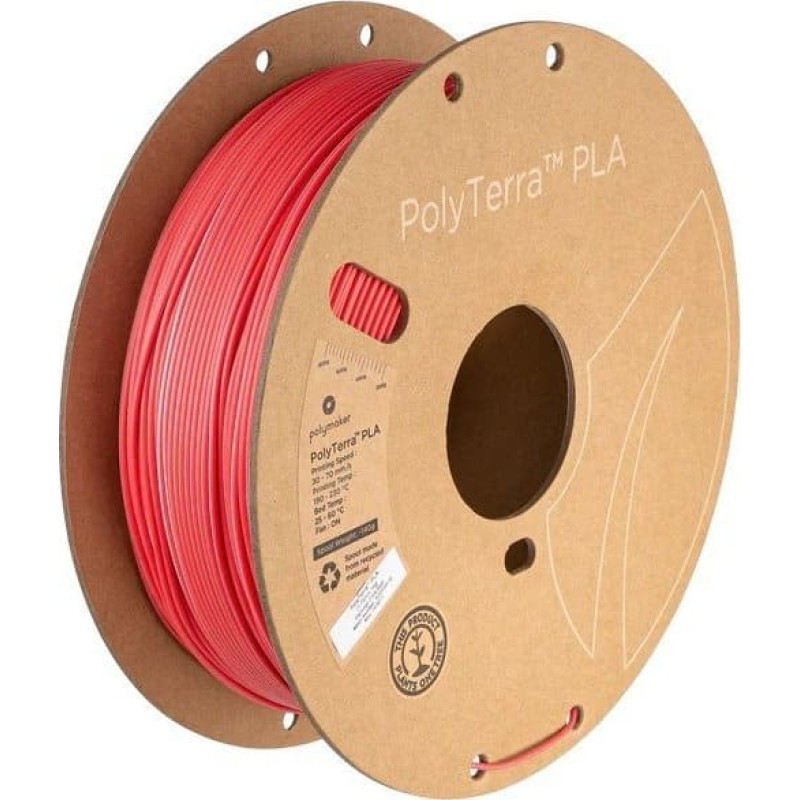 Poly Filament Polymaker PolyTerra PLA Dual Flamingo 1,75mm 1kg - Pink-Red}