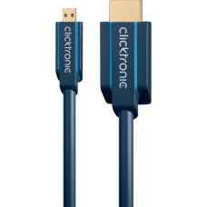 Clicktronic Kabel Clicktronic HDMI Micro - HDMI 1m granatowy (70326)