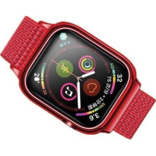 Usams Pasek z etui Apple Watch 4 44mm. czerwony/red ZB74IW3 (US-ZB074)