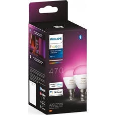 Philips Philips Hue LED Luster E14 2pack 5,1W 470lm White Color Amb. BT