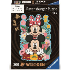 Ravensburger Wooden Puzzle Disney Mickey & Minnie (300 Teile)