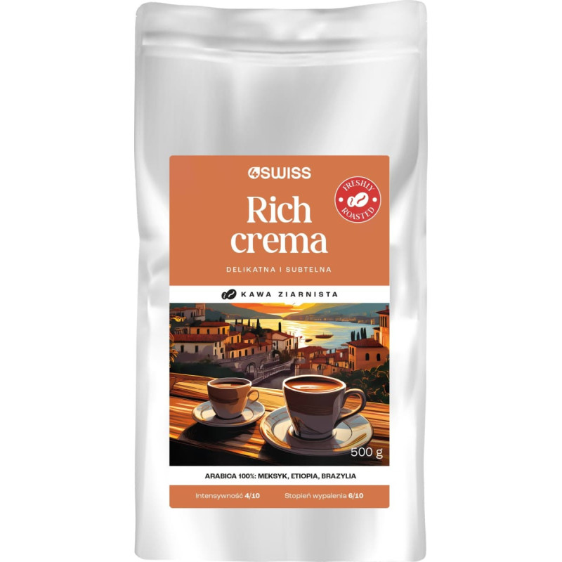 4Swiss Kawa ziarnista 4Swiss Rich Crema 500g