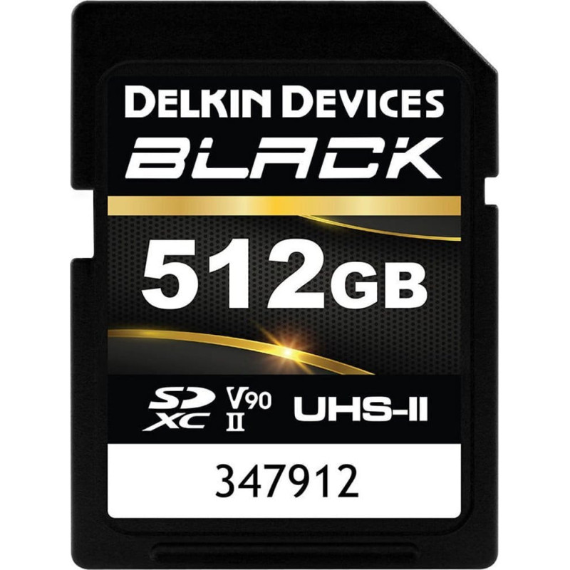 Delkin Karta Delkin Delkin SDXC BLACK Rugged UHS-II R300/W250 (V90) 512GB (new)