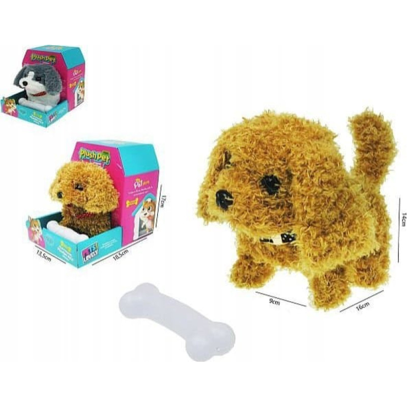 Hipo Piesek na baterie Electronic Mini Plush Pet Series mix cena za 1szt