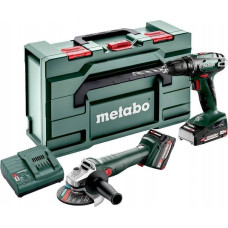 Metabo Zestaw elektronarzędzi Metabo METABO.COMBO SET 18V 2.4.3 (BS18+W18) 1x4.0Ah, 1x2.0Ah METABOX ...