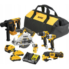 Dewalt Zestaw elektronarzędzi Dewalt DEWALT ZESTAW COMBO 12V DCK611P1D2 (DCH072+DCS512+DCD701+DCF801+DCS353+DCL510) 1x5,0 2x2,0Ah TORBA