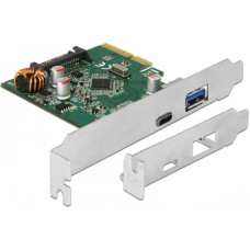 Delock Karta sieciowa Delock DeLOCK PCIe> 1x USB C + 1x USB A, USB controller