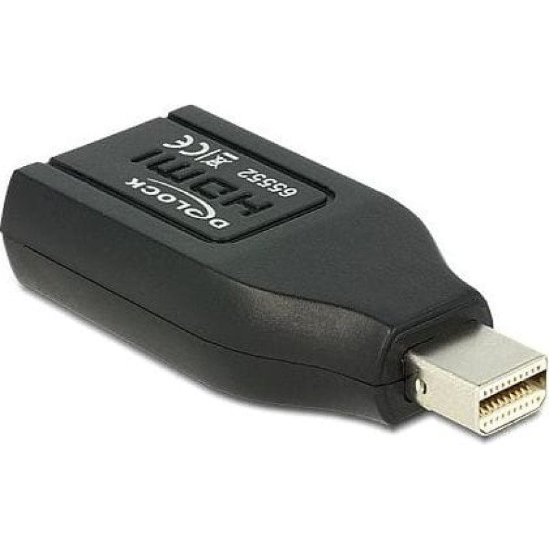 Delock Adapter AV Delock DisplayPort Mini - HDMI czarny (65552)