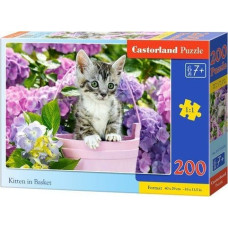 Castorland Puzzle 200 Kot w koszyku CASTOR