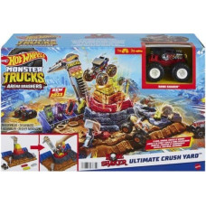 Mattel Monster Trucks Arena World Main Event: Bone Shaker?s Ultimate Crush Yard (inkl. 4 Spielzeugautos)